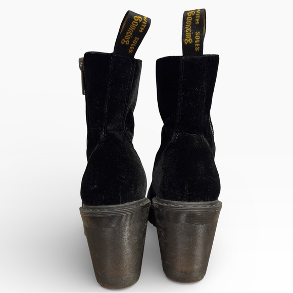 Dr. Martens Magdalena II Velvet Platform Ankle Boots Black US 7 UK 5 - Picture 5 of 8